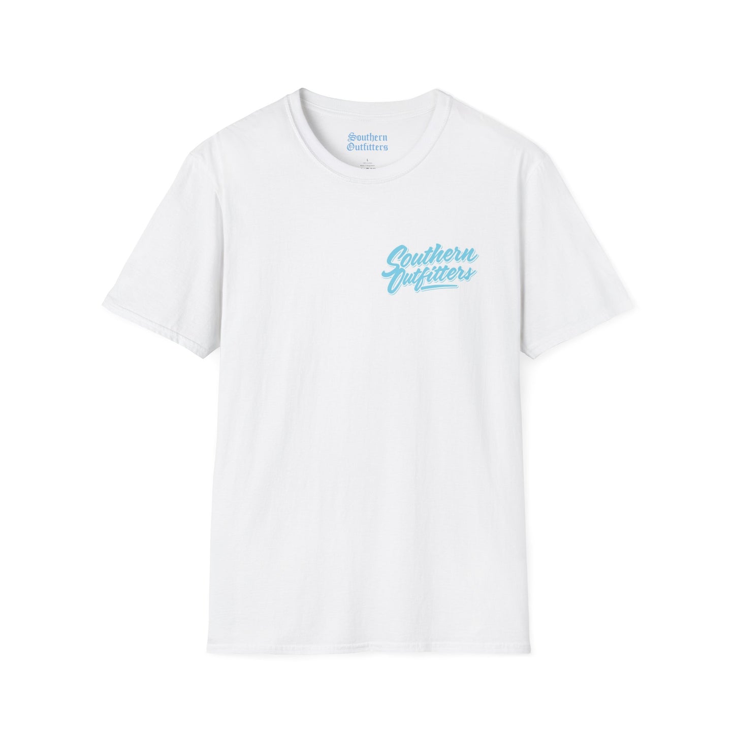 Southern Outfitters Script Tee — Pastel Retro Chest Logo T-Shirt