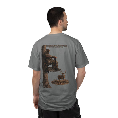 Southern Outfitters Hunting T-Shirt — Tree Stand Deer Graphic Tee