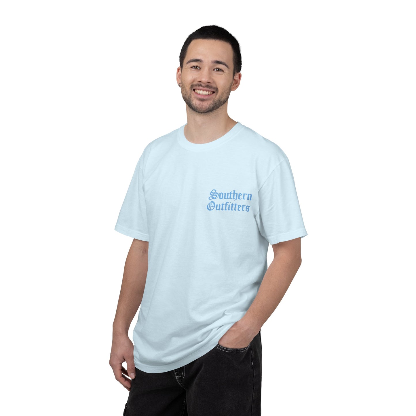 T-Shirt — Southern Outfitters Beach Scene with Fireworks