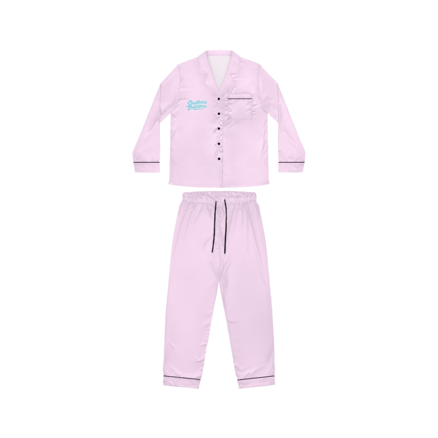 Women's Pink Satin Pajama Set – Luxe Soft Sleepwear