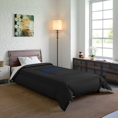 Southern Outfitters Black Comforter – Minimal Logo Bedding for Rustic & Modern Bedrooms