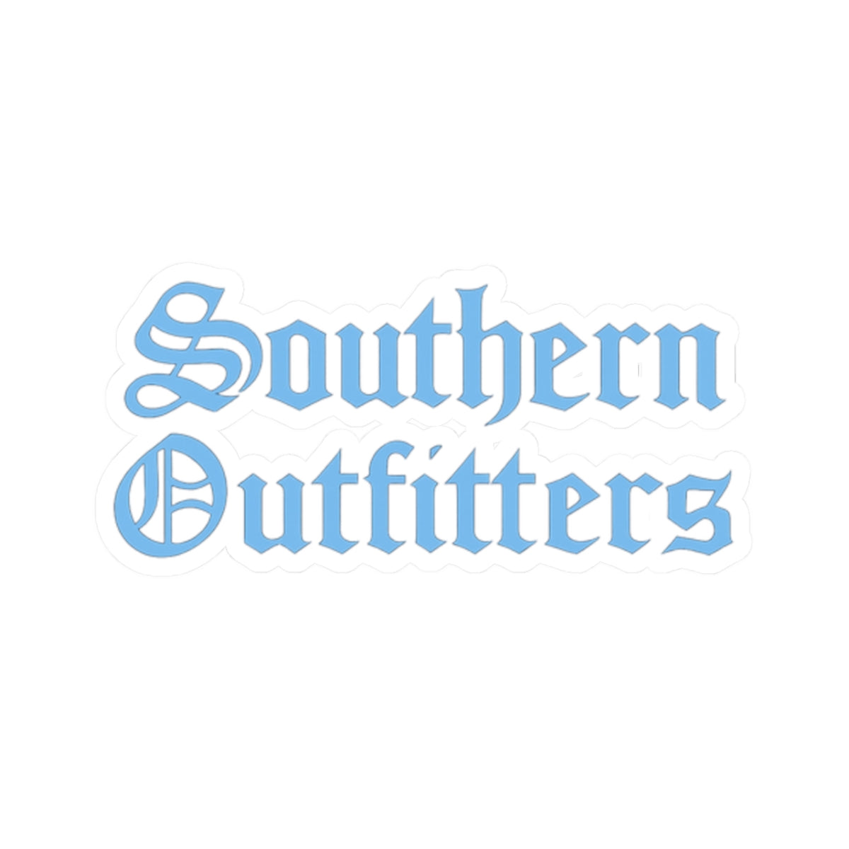 Southern Outfitters Kiss-Cut Sticker — Vintage Gothic Logo Decal