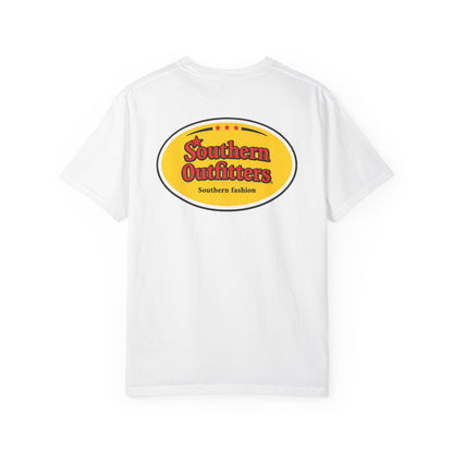 Southern Outfitters Logo T-Shirt — Retro Yellow Badge Tee