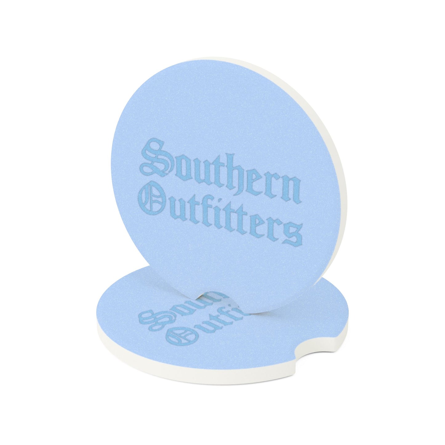 Soapstone Car Coaster — Southern Outfitters Blue Logo Car Cup Holder Insert