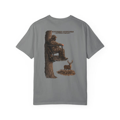 Southern Outfitters Hunting T-Shirt — Tree Stand Deer Graphic Tee
