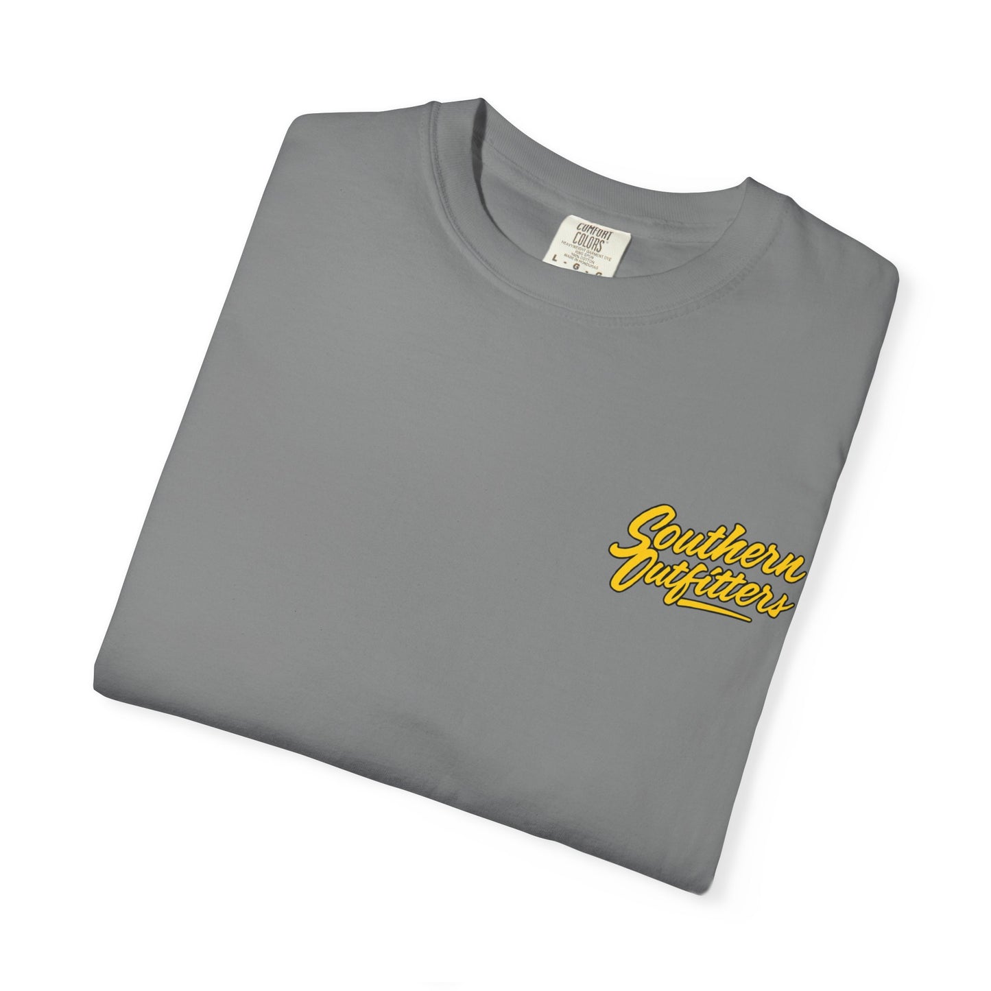 Southern Outfitters Logo T-Shirt — Retro Yellow Badge Tee
