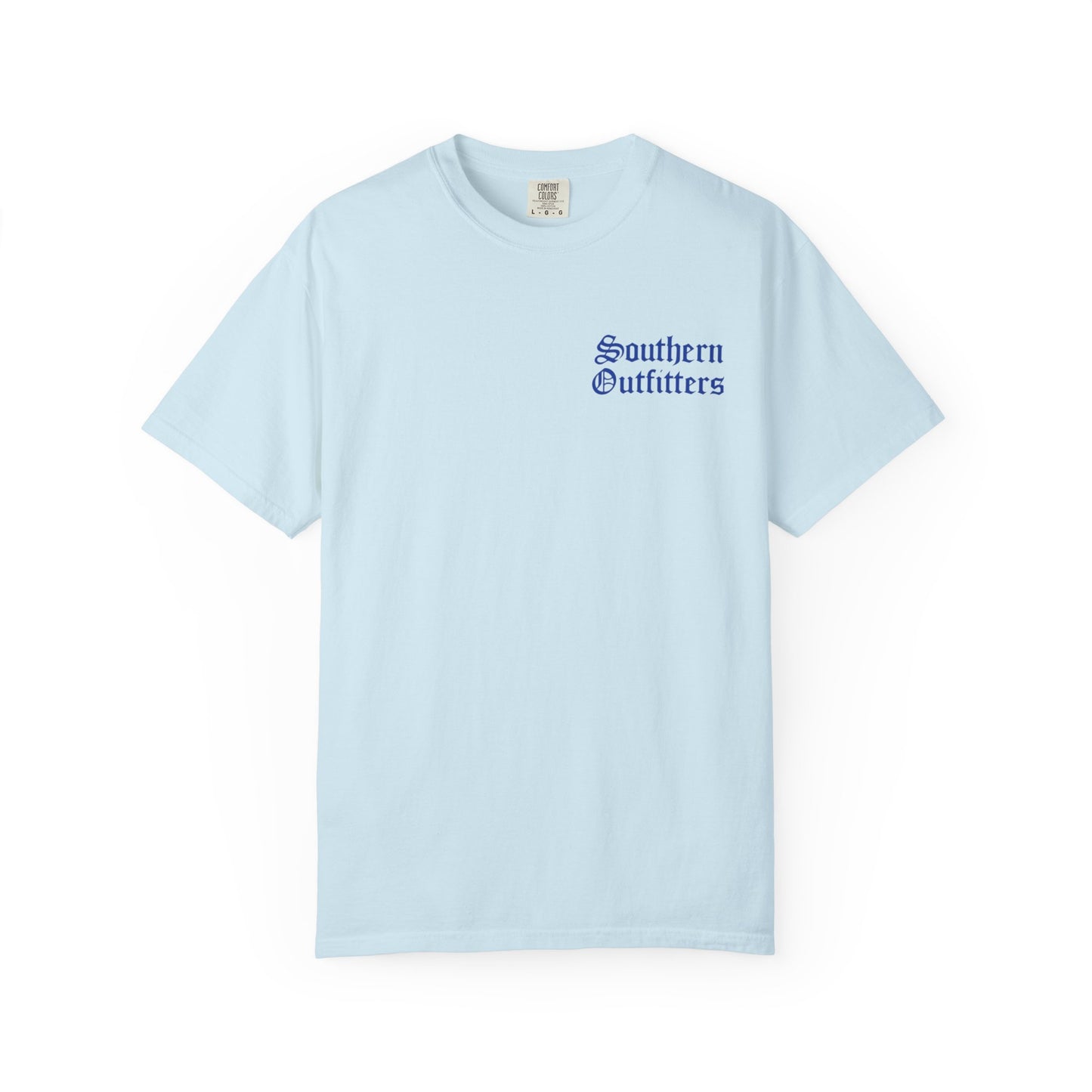 Southern Outfitters Fishing Graphic T‑Shirt — Retro Dock & Boat Design