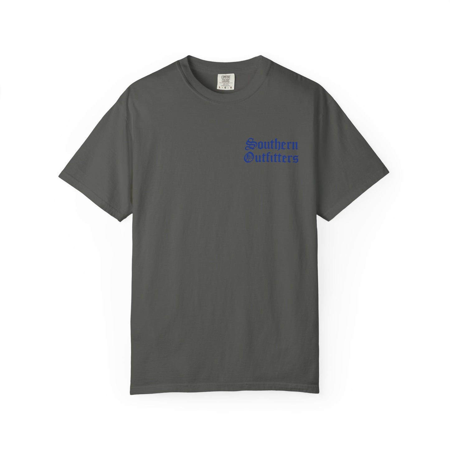 Southern Outfitters Fishing Graphic T‑Shirt — Retro Dock & Boat Design