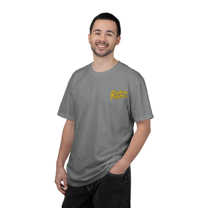 Southern Outfitters Logo T-Shirt — Retro Yellow Badge Tee