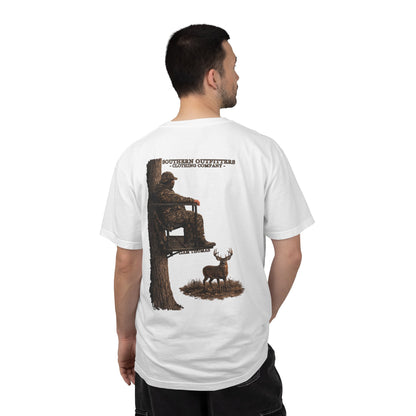 Southern Outfitters Hunting T-Shirt — Tree Stand Deer Graphic Tee