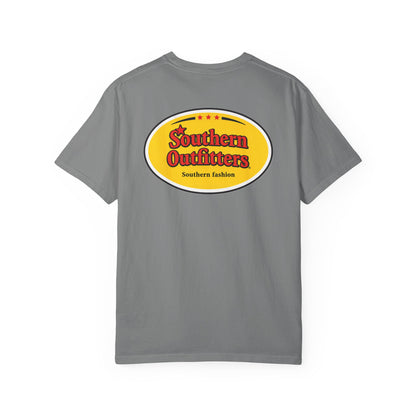 Southern Outfitters Logo T-Shirt — Retro Yellow Badge Tee