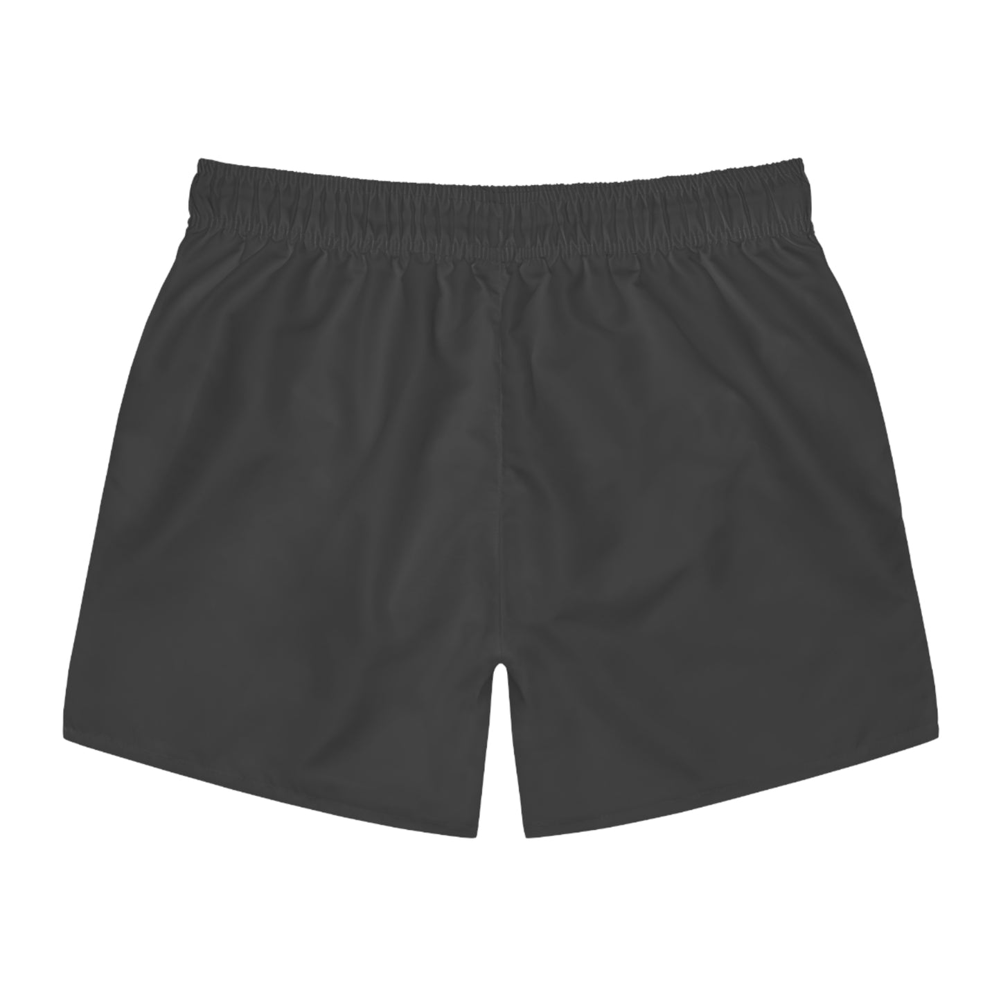Men's Black Swim Trunks with 'Sunshine Paradise' Script — Lightweight Beach Shorts