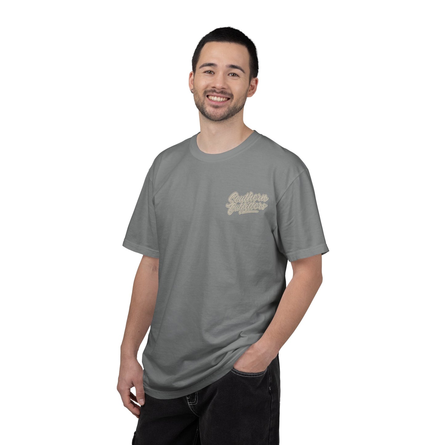 Southern Outfitters Hunting T-Shirt — Tree Stand Deer Graphic Tee