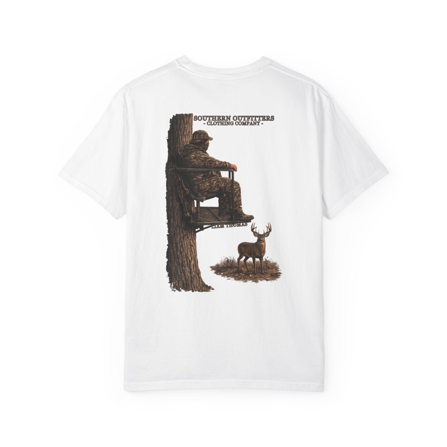 Southern Outfitters Hunting T-Shirt — Tree Stand Deer Graphic Tee