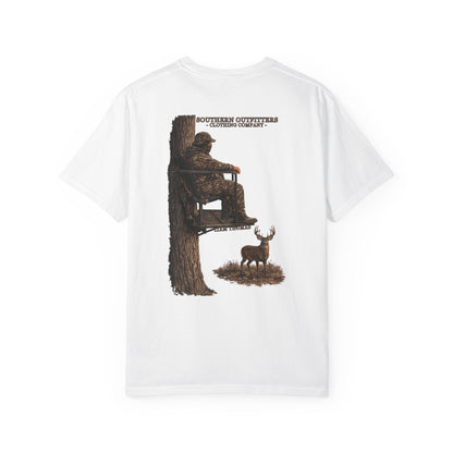 Southern Outfitters Hunting T-Shirt — Tree Stand Deer Graphic Tee