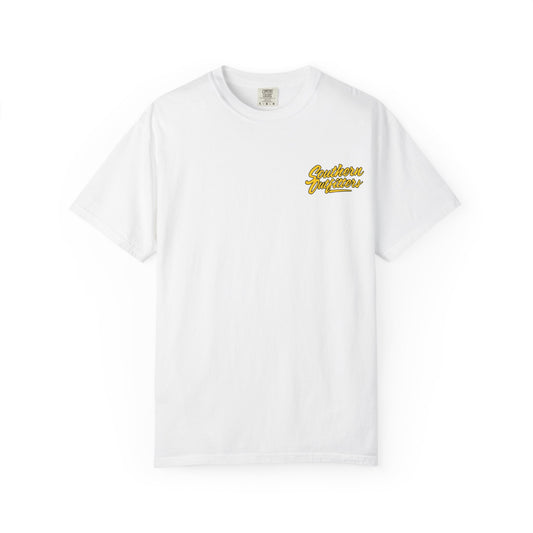 Southern Outfitters Logo T-Shirt — Retro Yellow Badge Tee