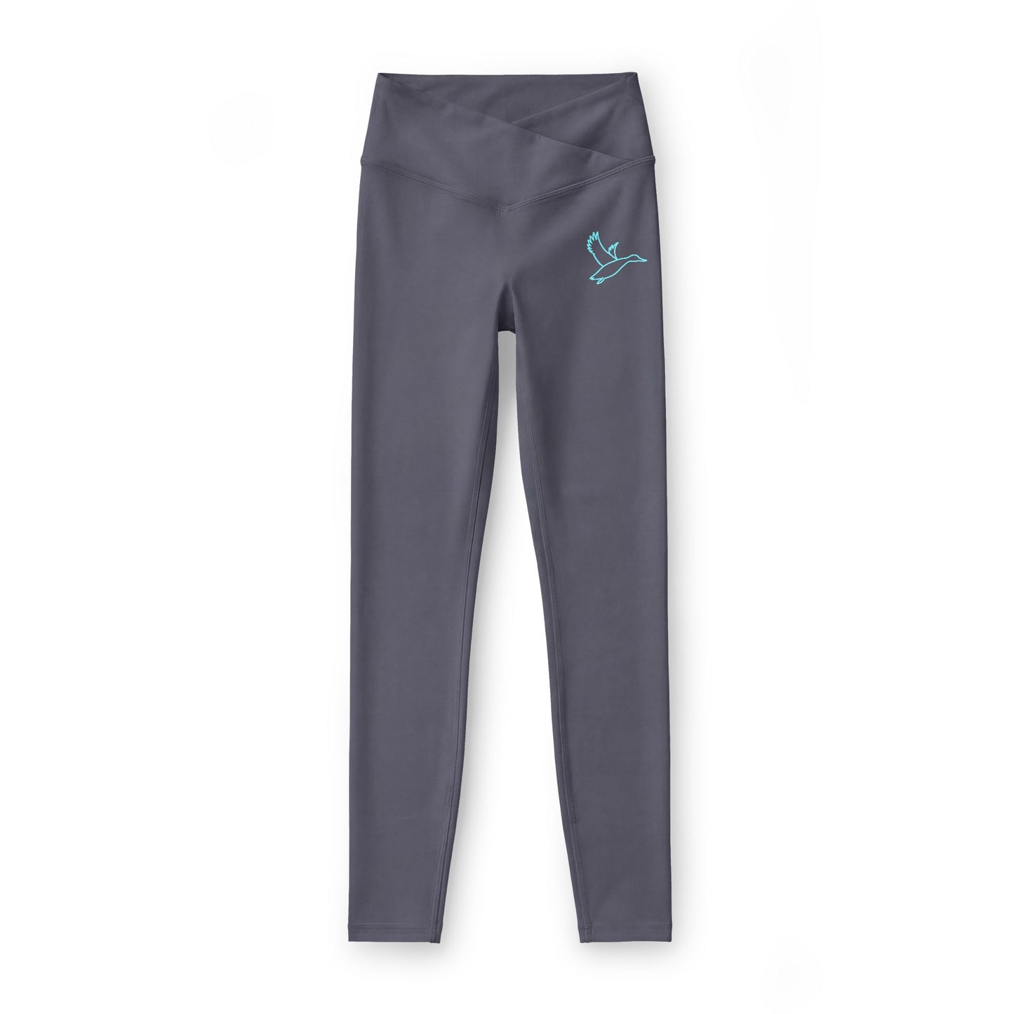 Yoga Leggings — Women's High-Waist Luxe Leggings with Minimal Dove Logo