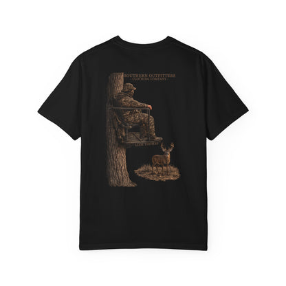 Southern Outfitters Hunting T-Shirt — Tree Stand Deer Graphic Tee